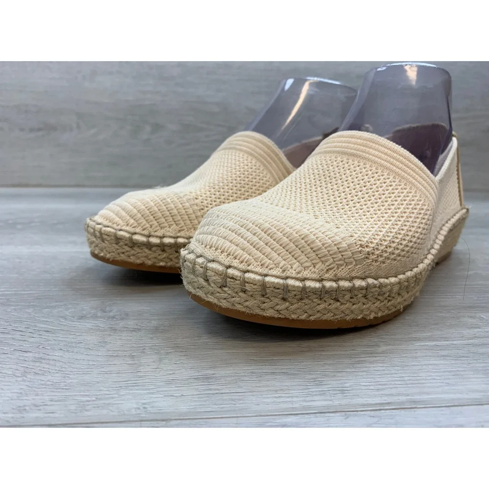 Cole Haan Women's Cloudfeel Stitchlite Espadrille Flats Beige 6 Comfort Shoes